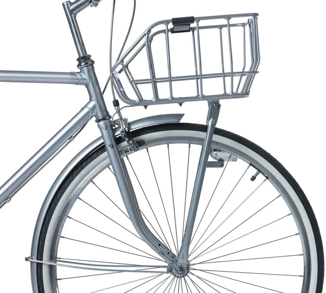 Basil Portland Fietsmand - Voorop 25L - Chroom