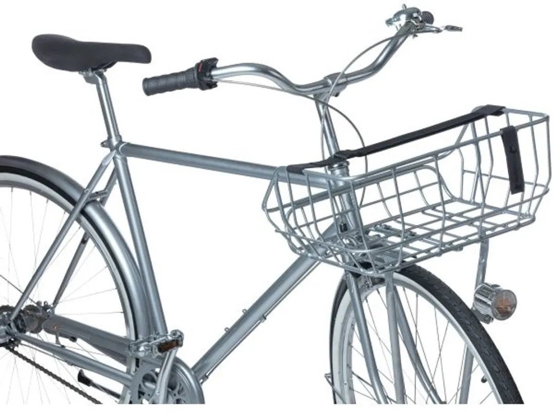 Basil Portland Fietsmand - Voorop 25L - Chroom