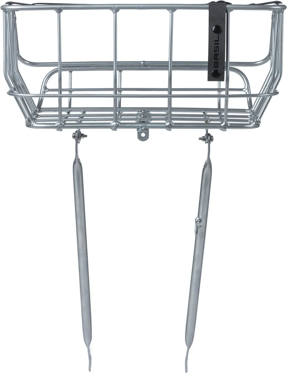 Basil Portland Fietsmand - Voorop 25L - Chroom