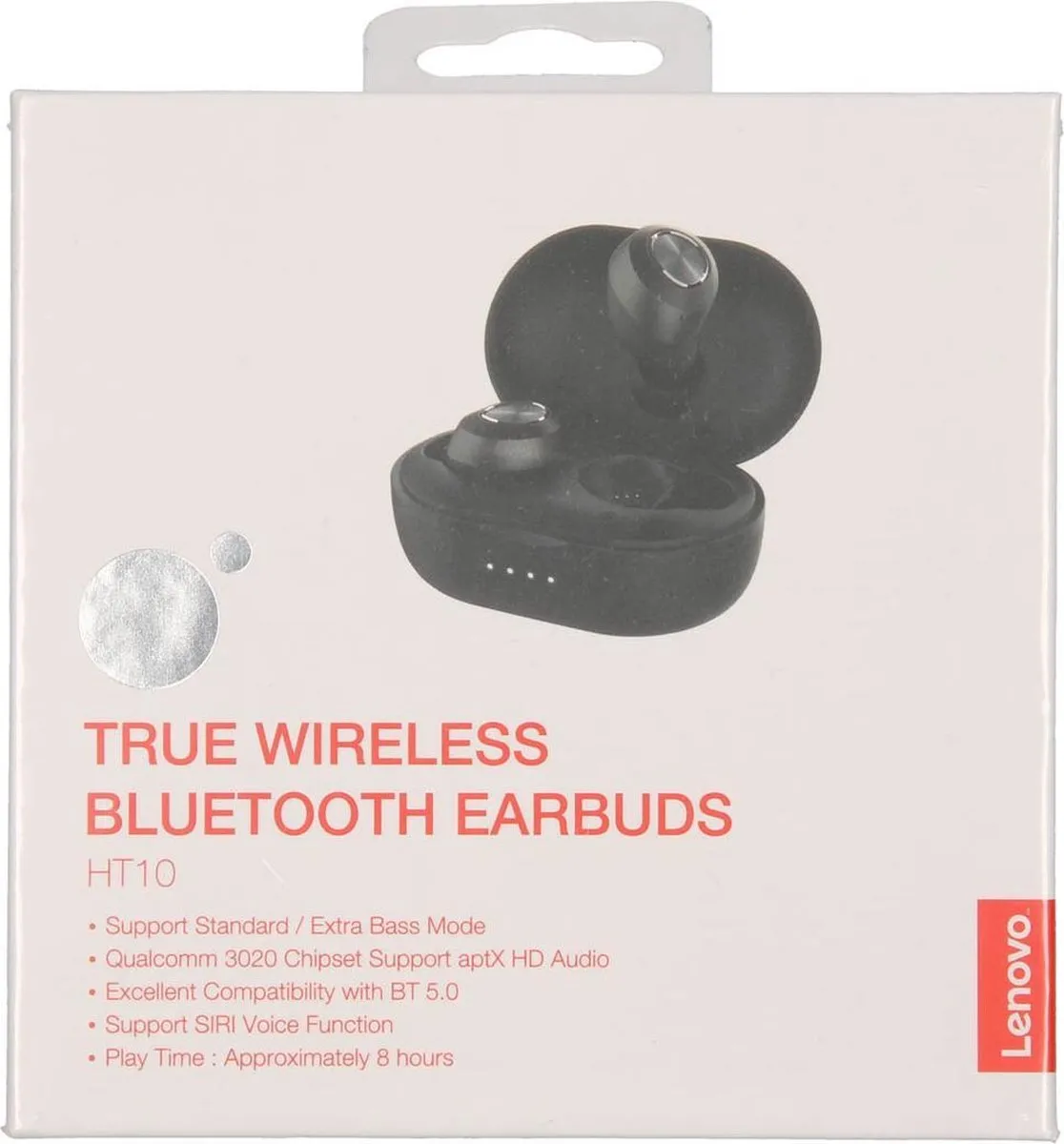Lenovo HT10 True Wireless Oordopjes - Rood