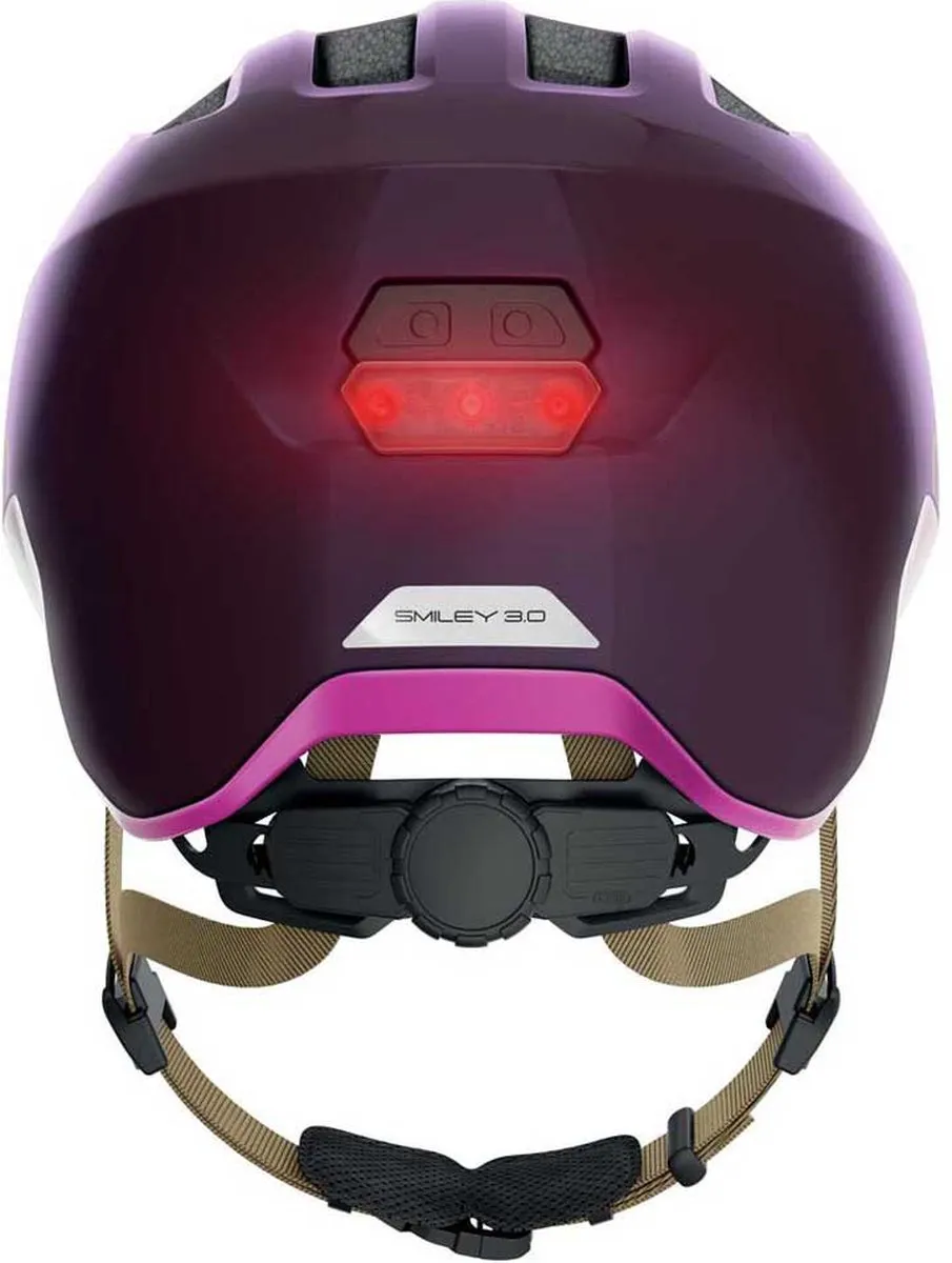 ABUS Kinderhelm Smiley 3.0 ACE LED M - Paars