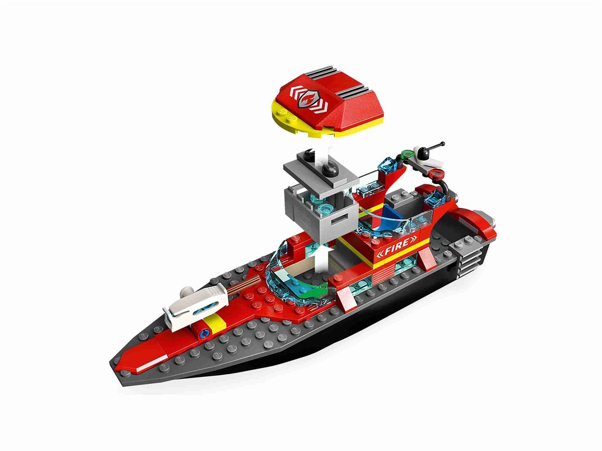 LEGO City Reddingsboot Brand Speelgoed voor Kinderen - 60373