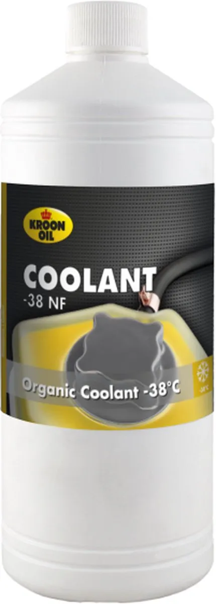 Kroon Oil Coolant -38 NF Organische Koelvloeistof 1L - Lichtgeel