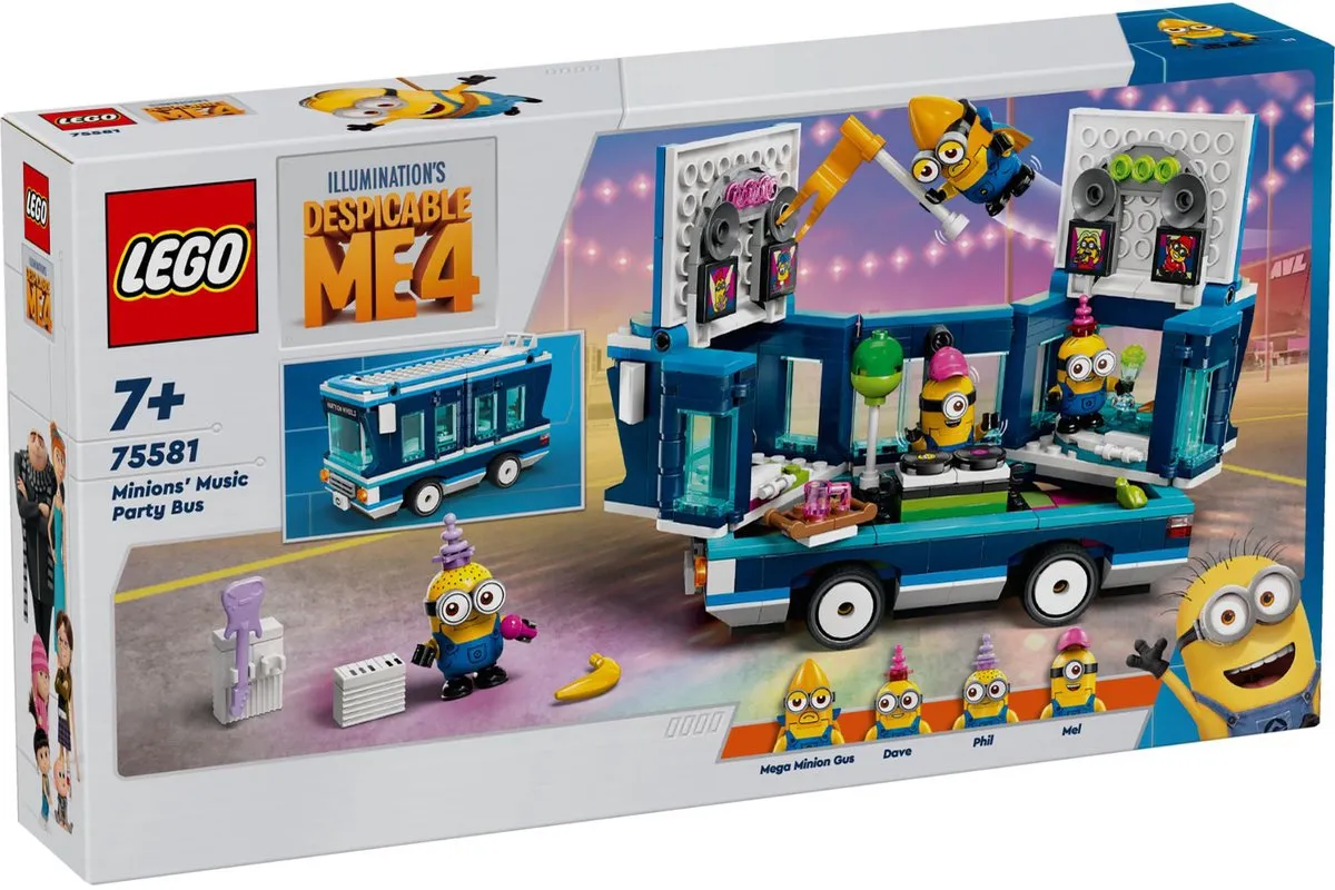 LEGO Despicable Me 4 Muzikale Feestbus 75581