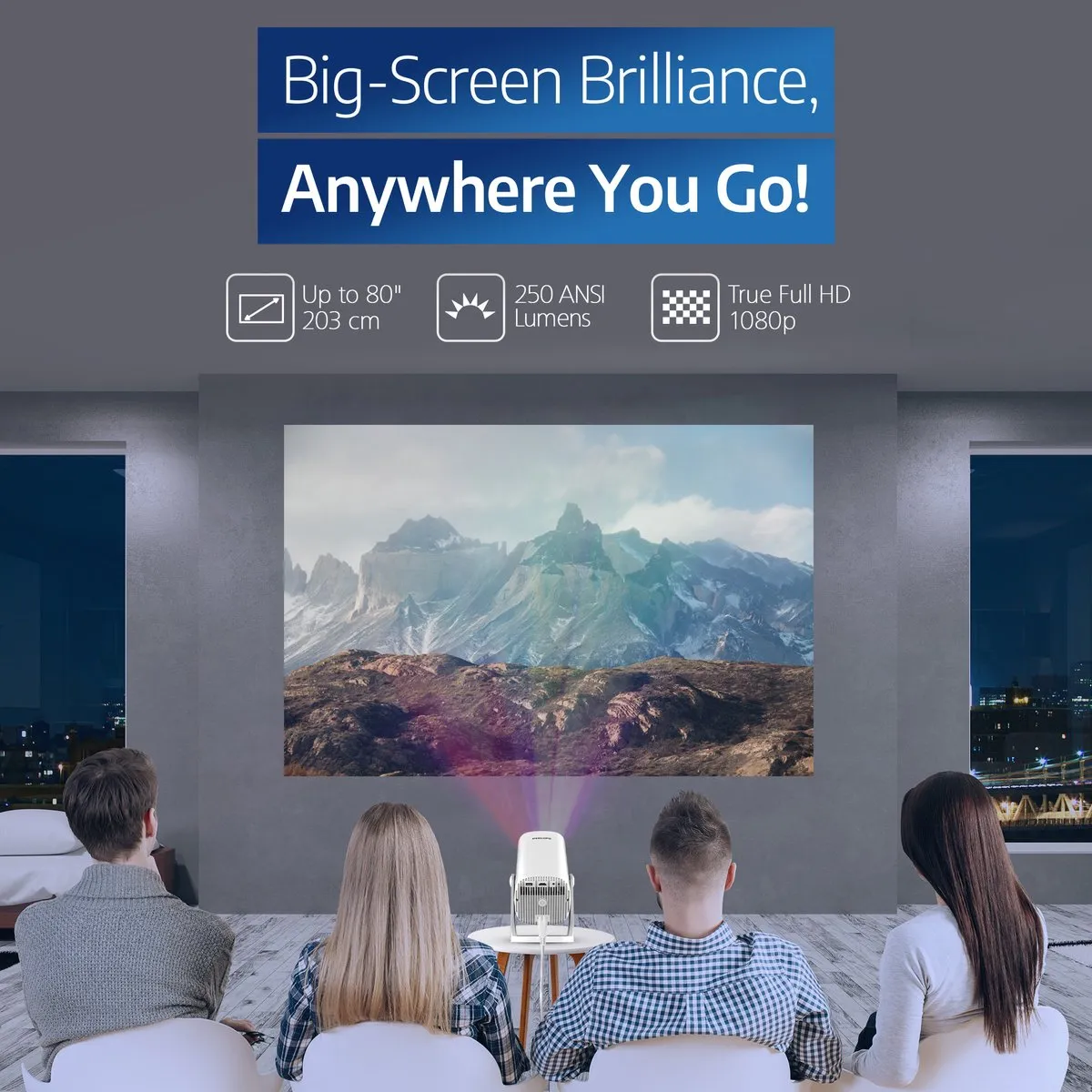 Philips NeoPix 250 smart (NPX250/INT smart) 80 inch Full-HD projector met Google TV