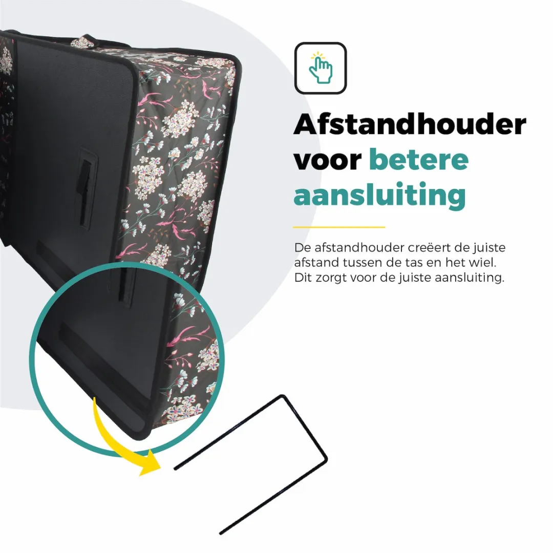 Voltano Dubbele Fietstas XXL Pink Elegance 60L - Waterdicht
