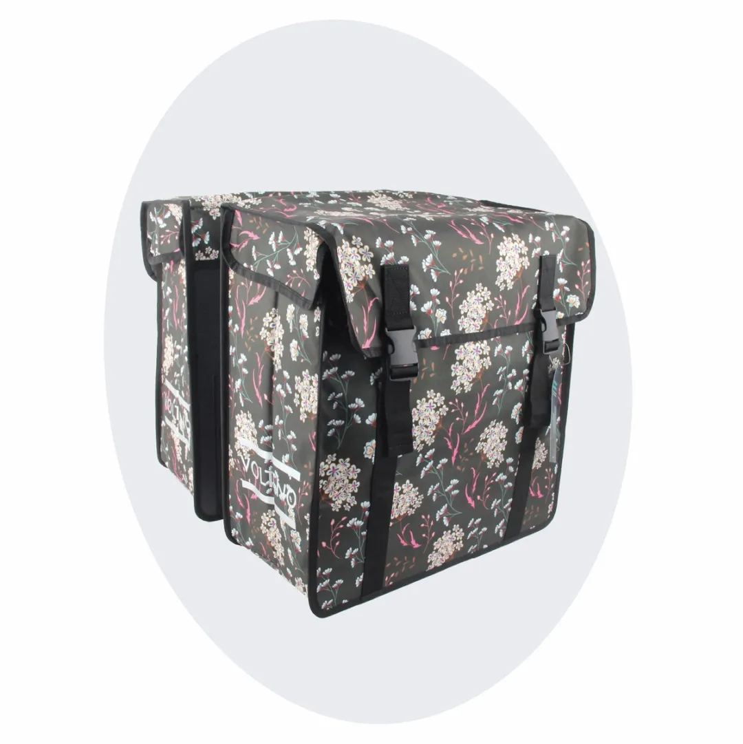 Voltano Dubbele Fietstas XXL Pink Elegance 60L