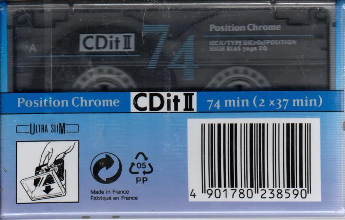 Sony CDit II 74 Cassettebandje - Paars