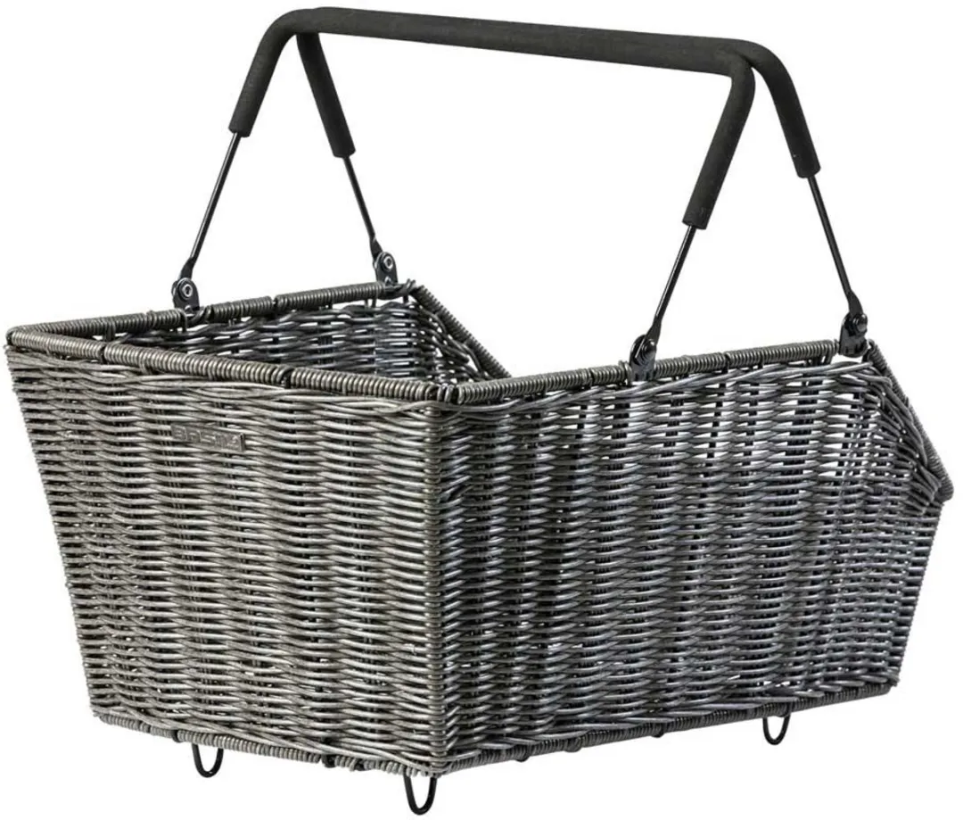 Basil Cento Rattan Look MIK Fietsmand 22L - Nature Bruin