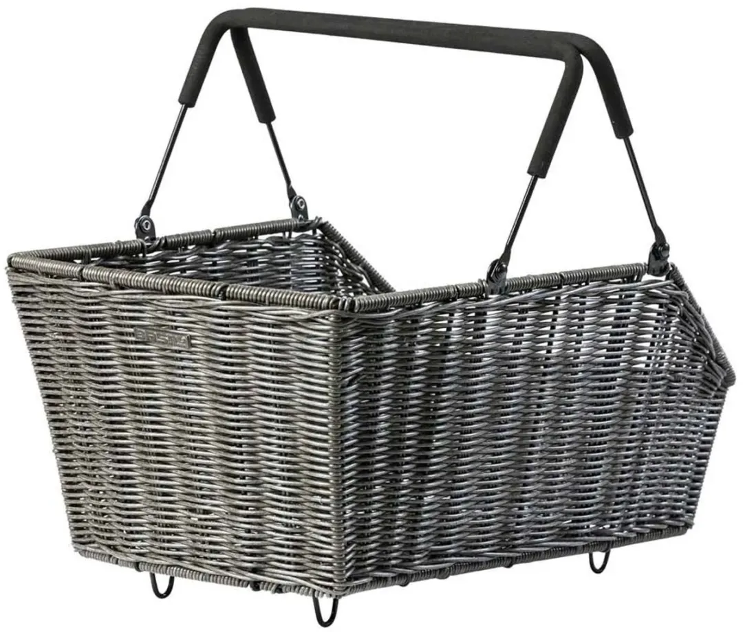 Basil Cento Rattan Look MIK Fietsmand 22L - Nature Bruin