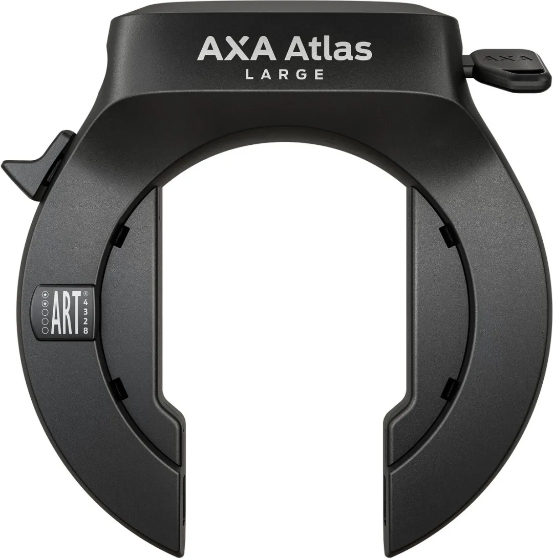 AXA Atlas Large + ULC 130/5,5 Plug-in Ketting Bundel - ART 2 Frameslot - 130cm - Zwart