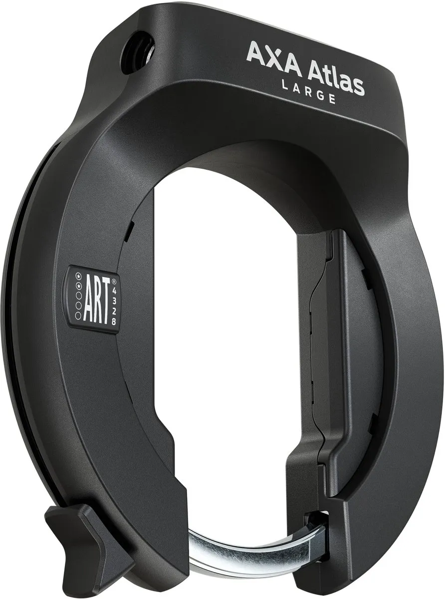 AXA Atlas Large + ULC 130/5,5 Plug-in Ketting Bundel - ART 2 Frameslot - 130cm - Zwart
