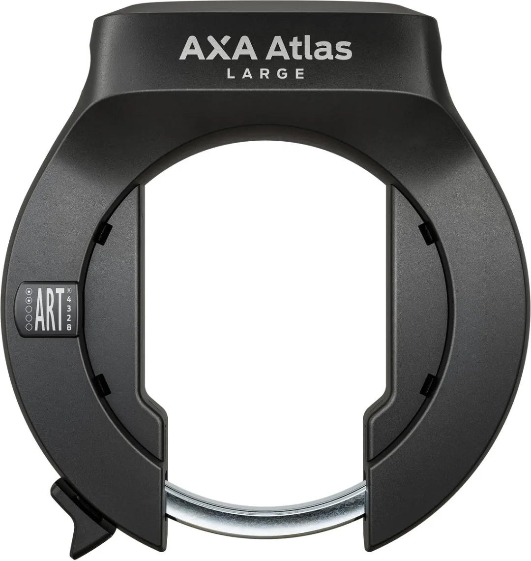 AXA Atlas Large + ULC 130/5,5 Plug-in Ketting Bundel - ART 2 Frameslot - 130cm - Zwart