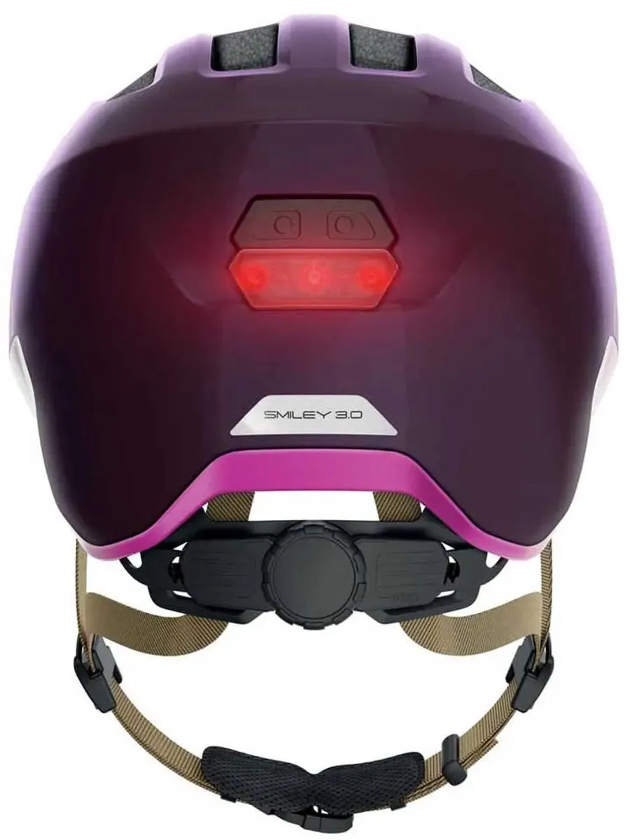 ABUS Smiley 3.0 ACE LED Kinderhelm - S - Glanzend paars