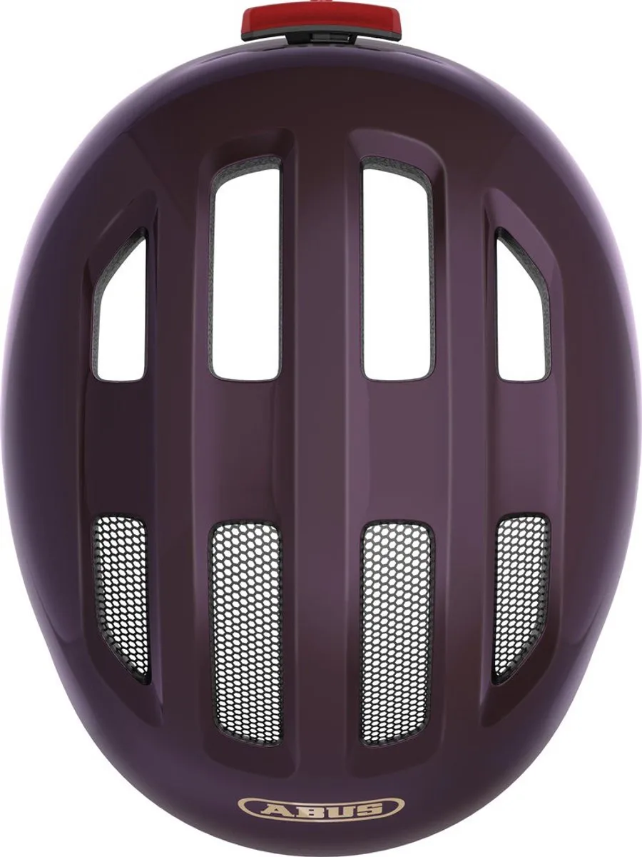 ABUS Smiley 3.0 ACE LED Kinderhelm - S - Glanzend paars
