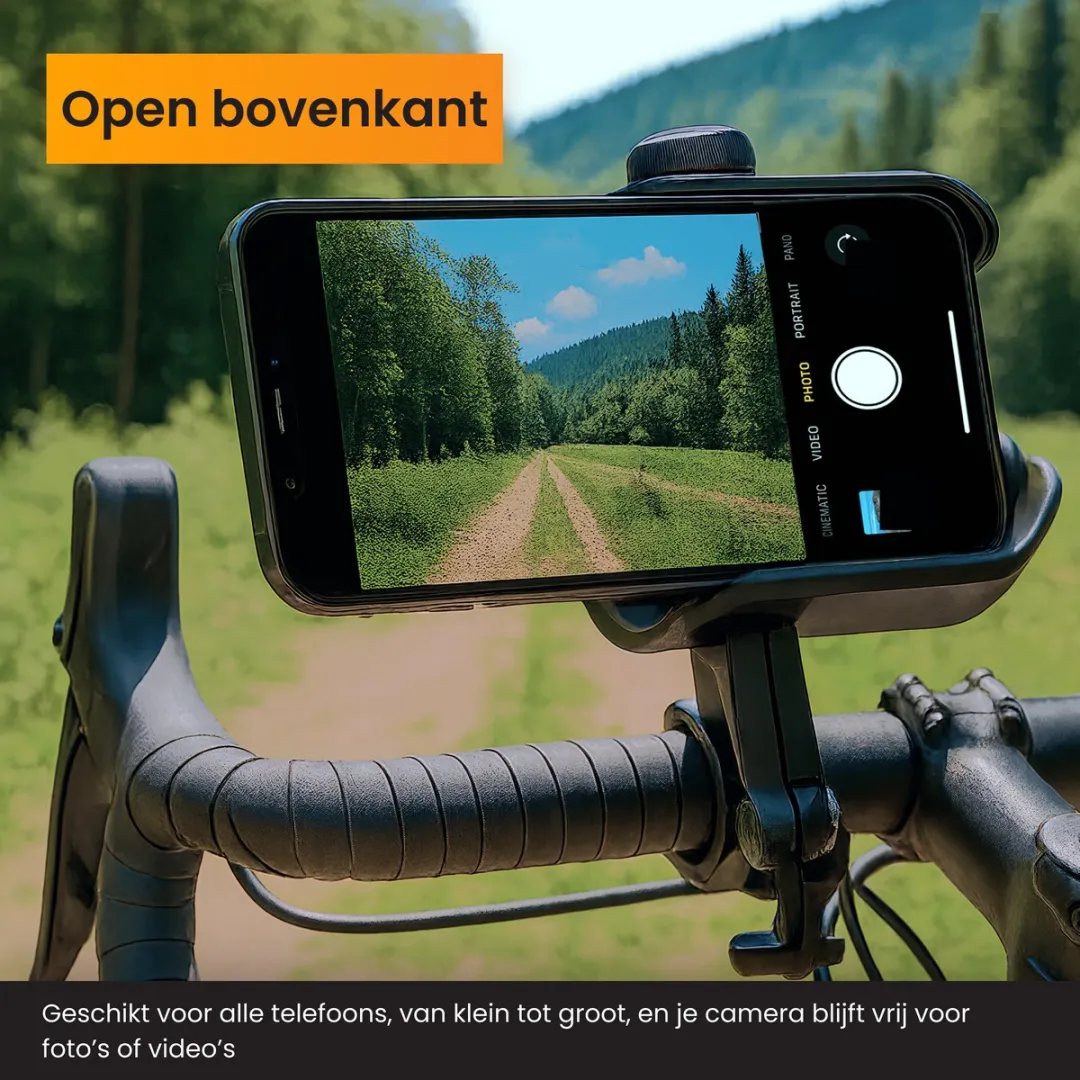 R2B Robuuste Telefoonhouder Fiets, Motor en Scooter - Gsm Houder Fiets - Fietshouder - Fiets Telefoonhouder - Smartphone Houder Fiets - Accessoires - Phone Holder Bike