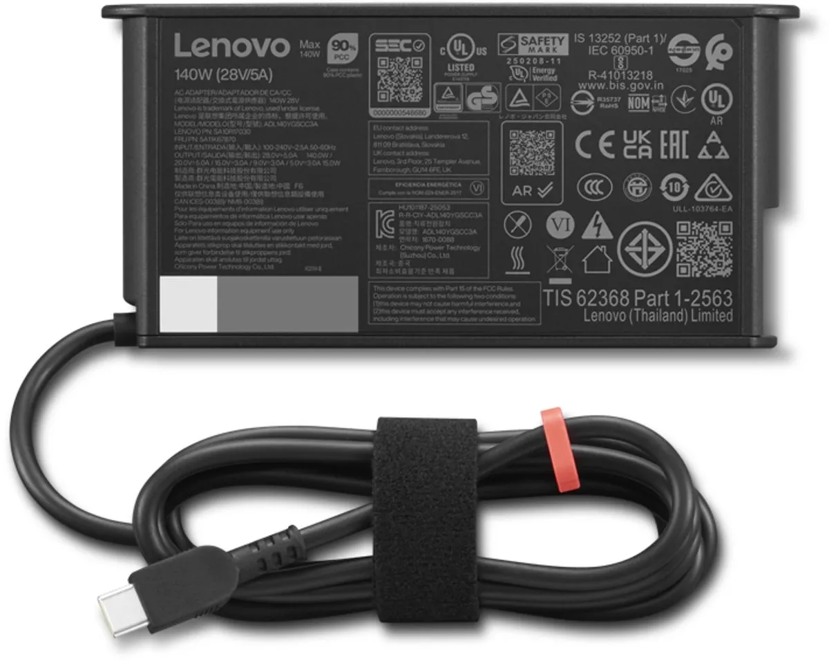 Lenovo 4X21U28818 Netvoeding 140W USB-C GaN