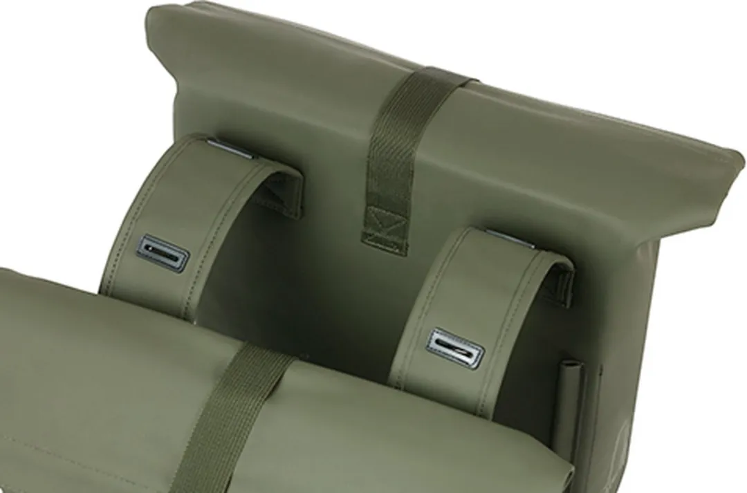 Basil City Dubbele Fietstas 32L - Moss Green