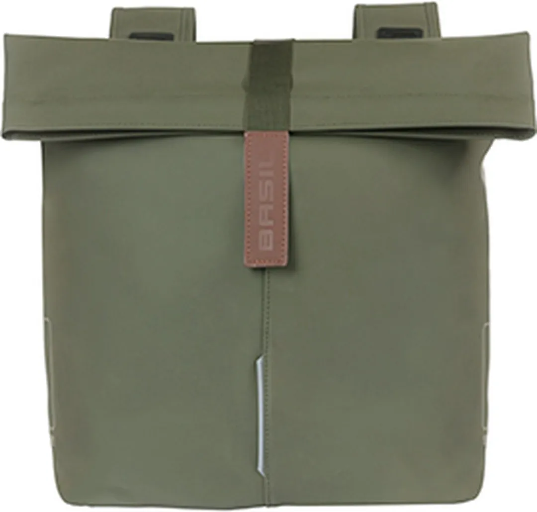 Basil City Dubbele Fietstas 32L - Moss Green