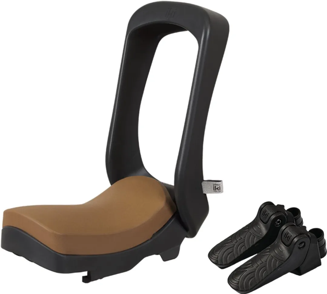 Urban Iki Junior Fietszitje Bincho Black/Kurumi Brown