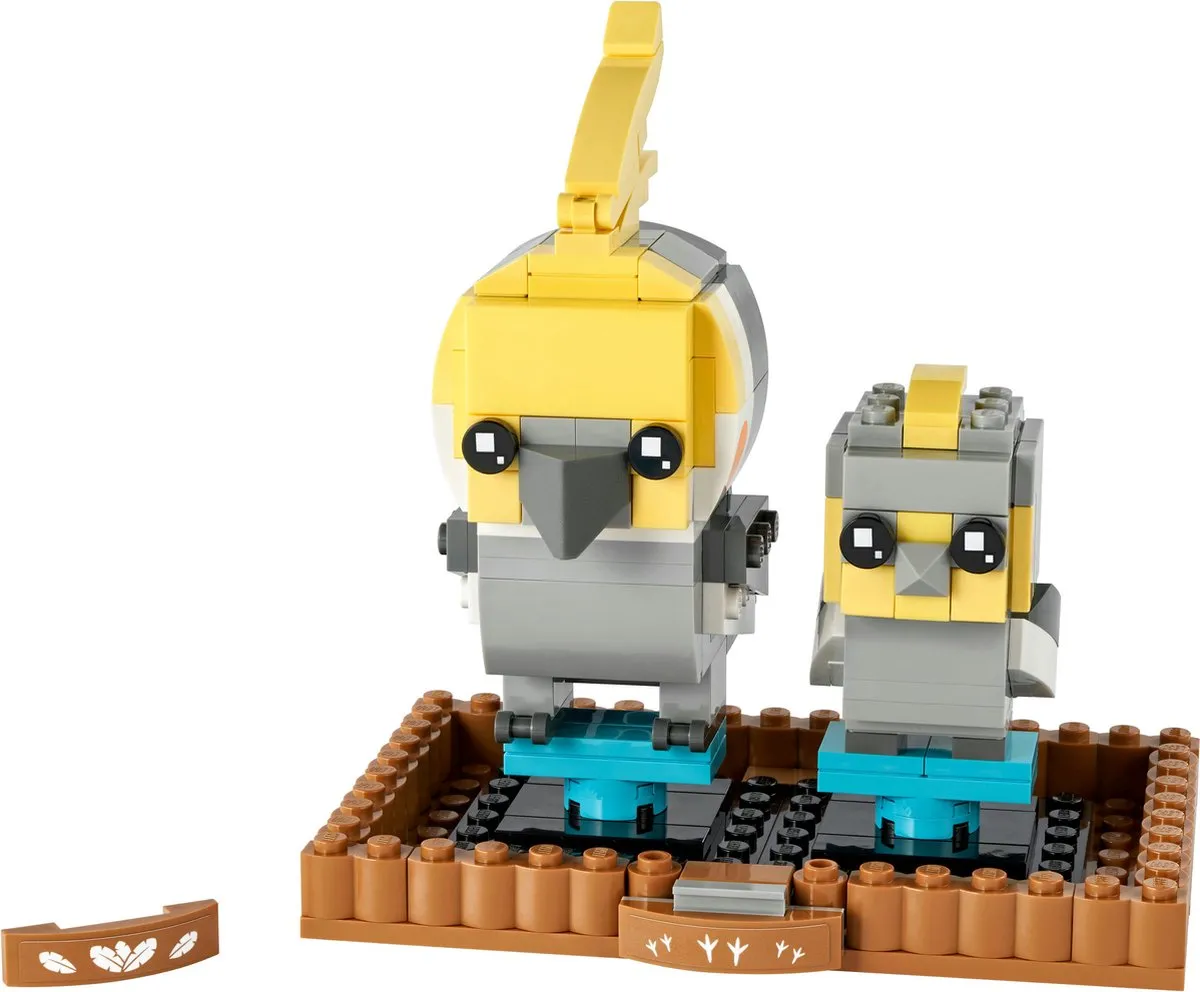 LEGO BrickHeadz Valkparkiet 40481 - 219 Stukken - Grijs/Geel