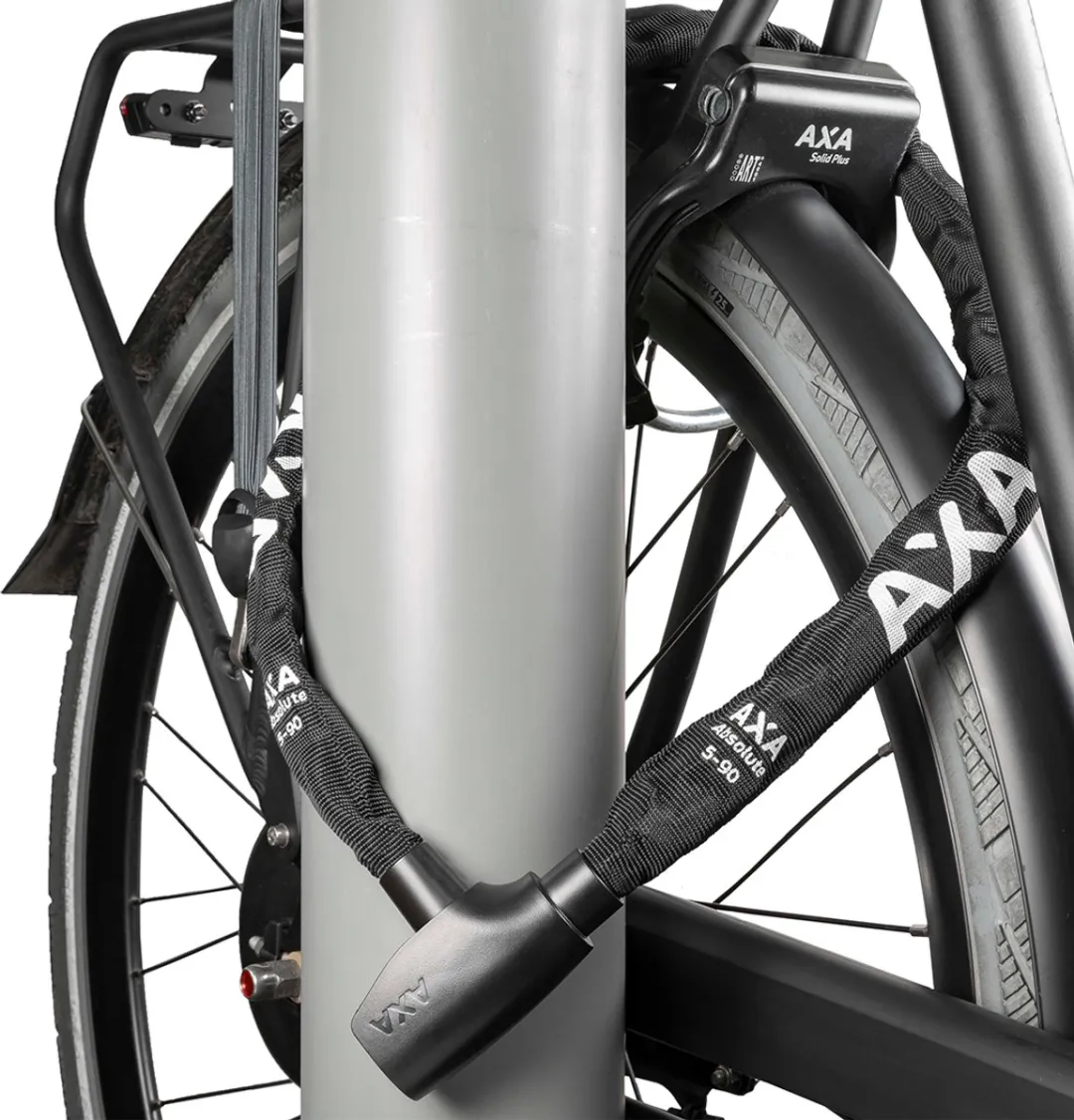 AXA Absolute 5-90 Kettingslot 90cm - Zwart