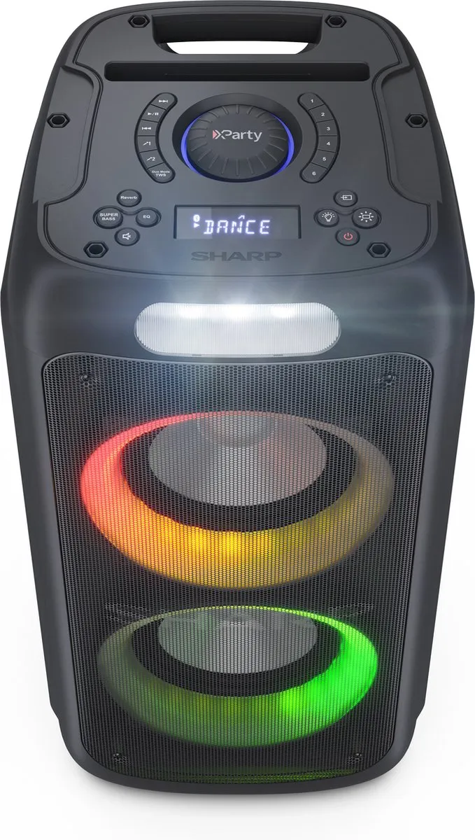 Sharp PS-949 XPARTY Partyspeaker - 130W - Bluetooth - Zwart