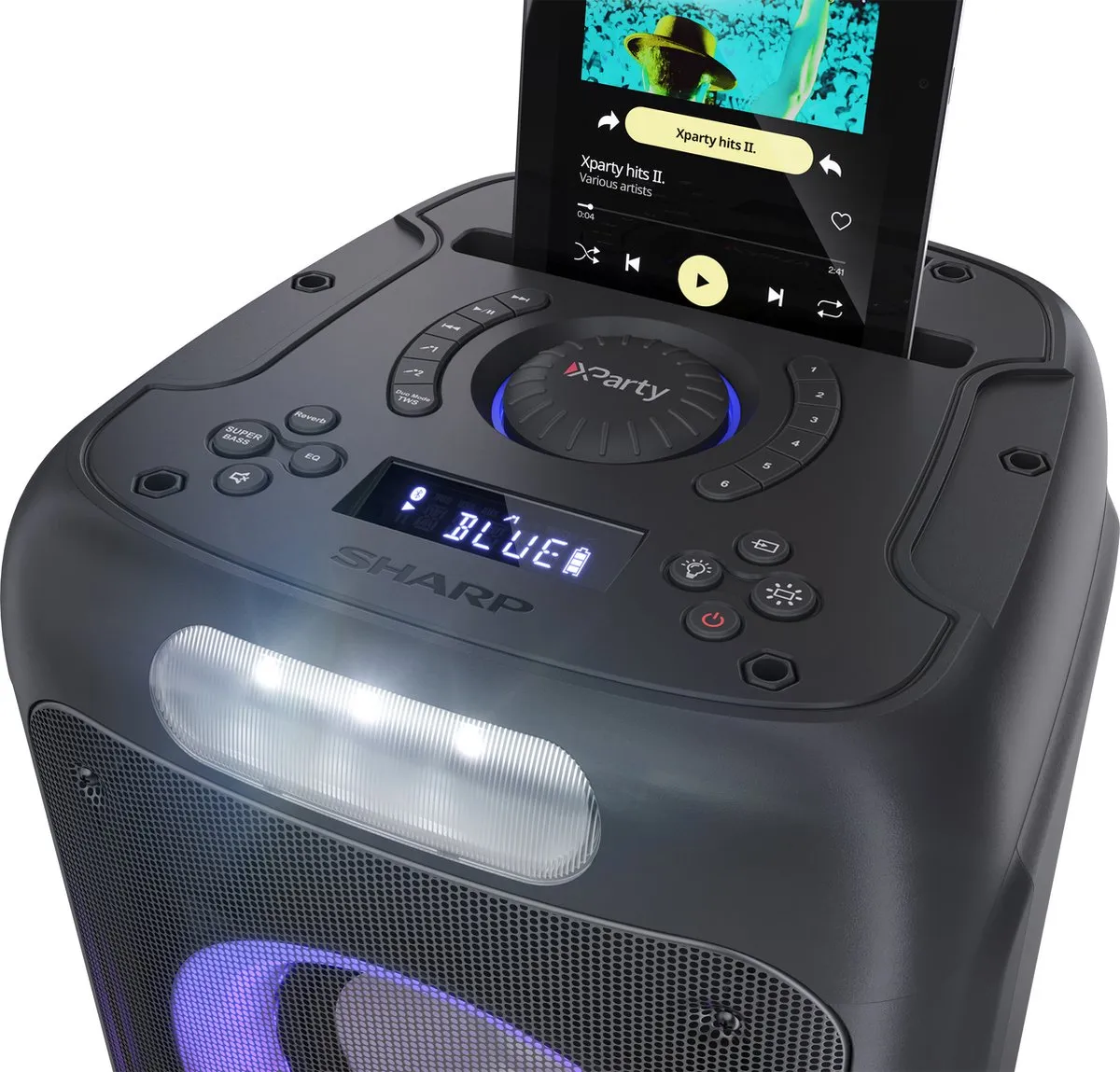 Sharp PS-949 XPARTY Partyspeaker - 130W - Bluetooth - Zwart - afbeelding 6 van 6
