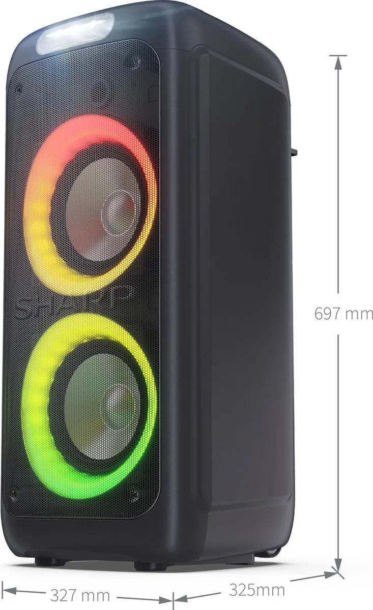 Sharp PS-949 XPARTY Partyspeaker - 130W - Bluetooth - Zwart