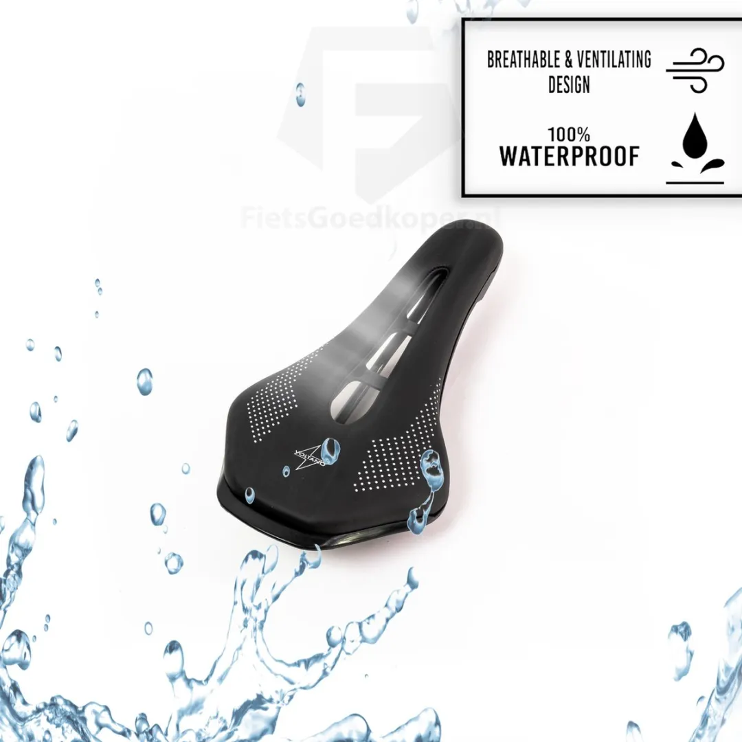 Voltano MTB Mountainbike Fietszadel - Zwart - Waterdicht