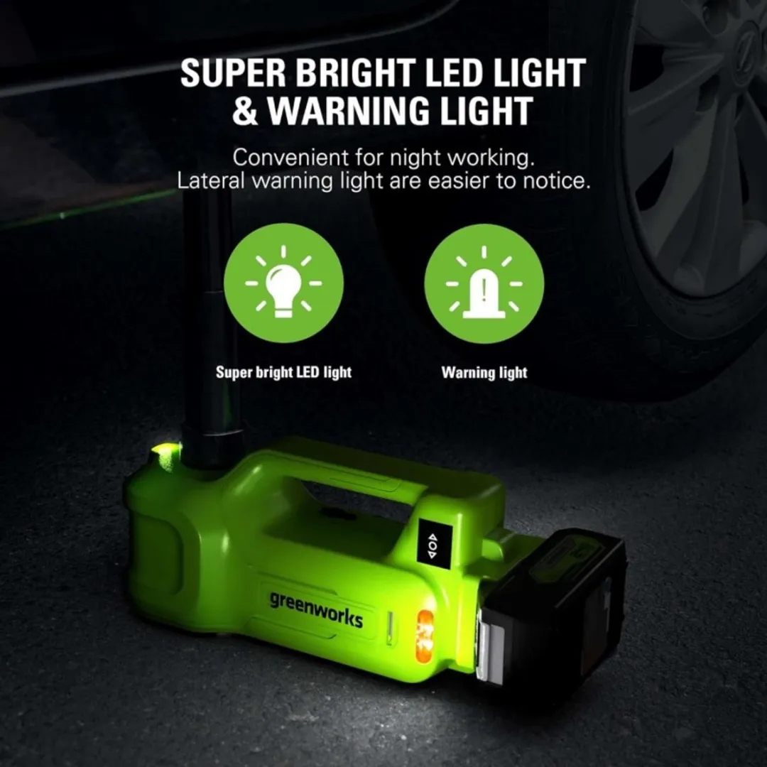 Greenworks G24Jack 24V Accu Jack - 3kg - Groen