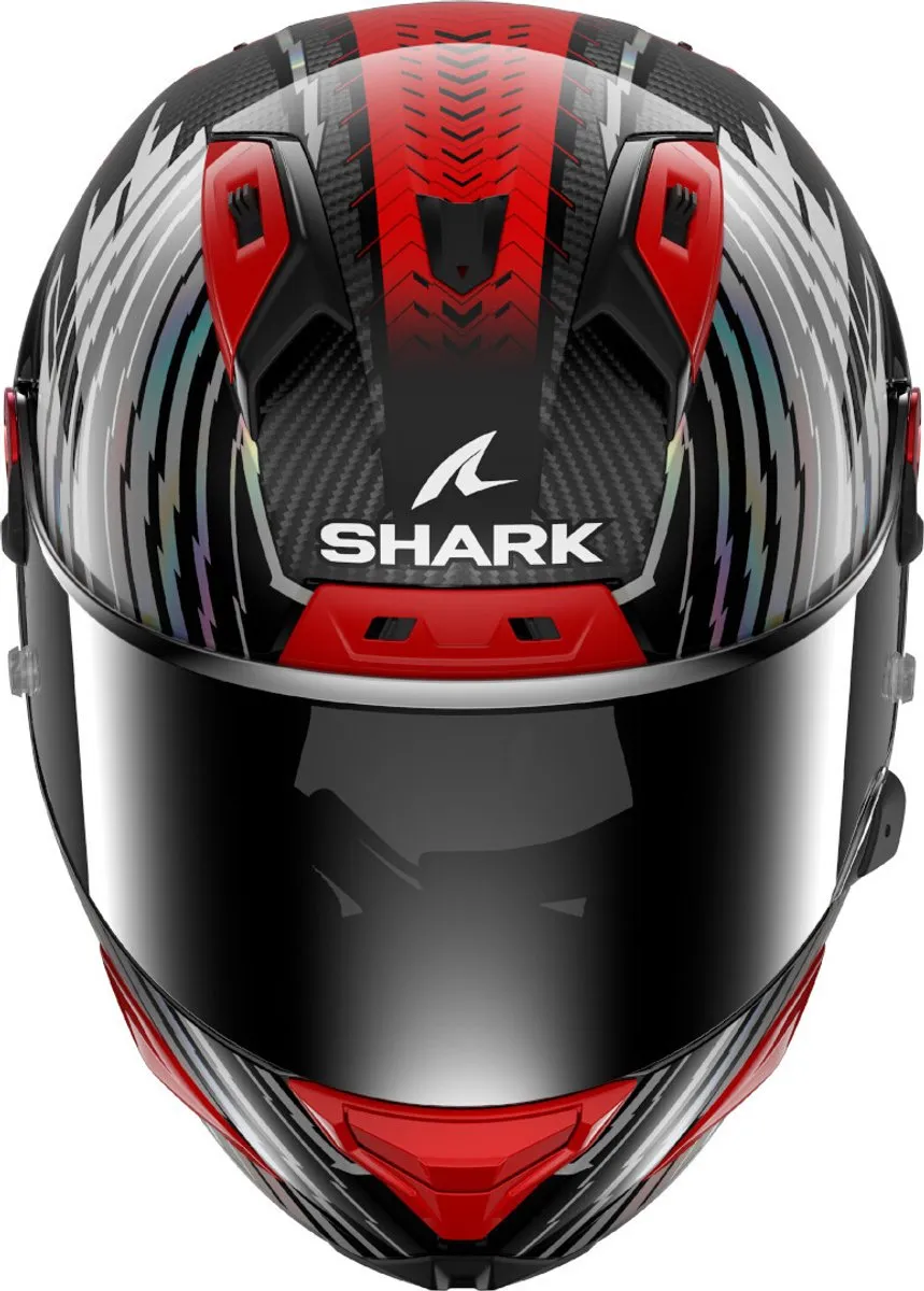 Shark Aeron Edgy Carbon Helm - XXL - Rood Chrome