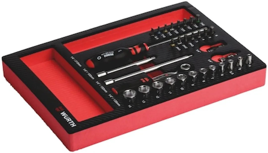 Würth Systeemassortiment 4.4.1 Dopsleutel 1/4" 33-delig
