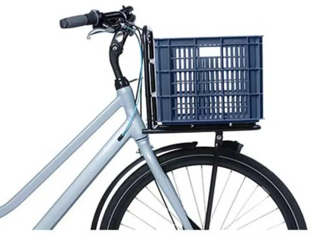 Basil Fietskrat L - Groot - 40 Liter - Blauw