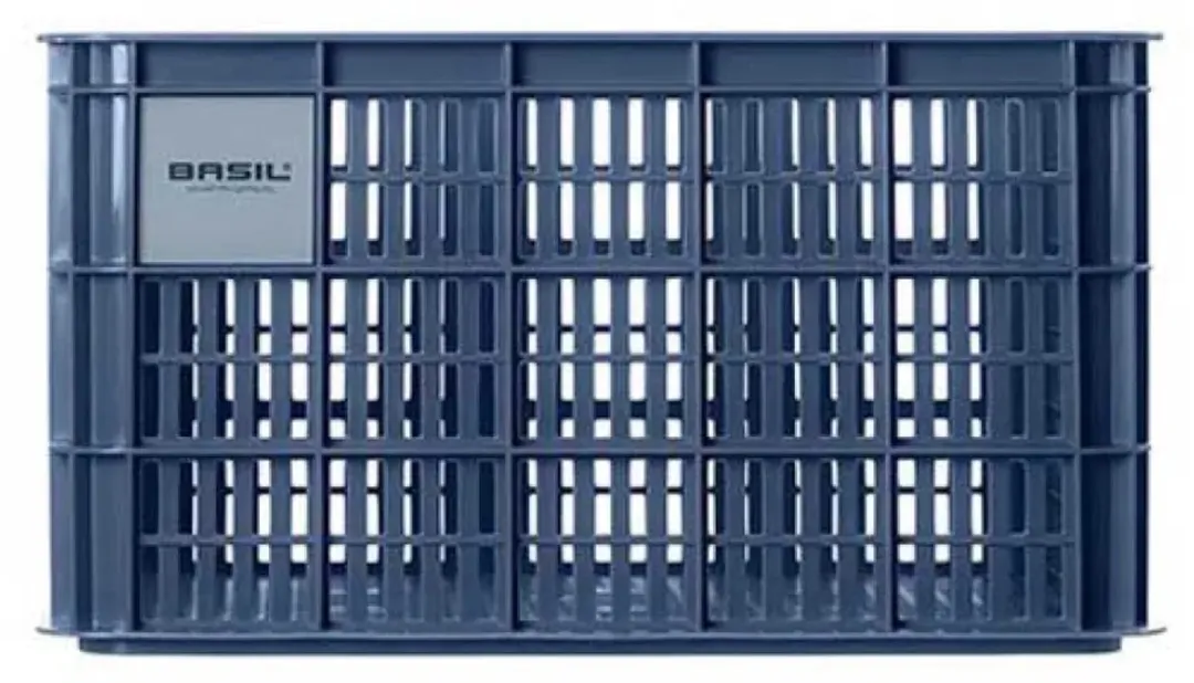 Basil Fietskrat L - Groot - 40 Liter - Blauw