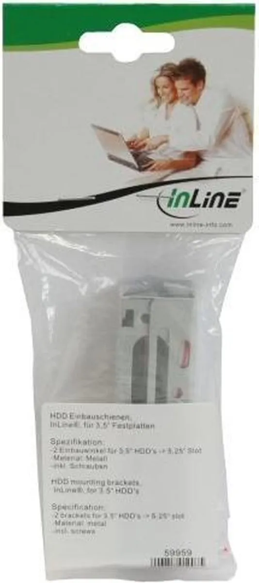 InLine HDD Montagerails 3,5" - Geel - afbeelding 2 van 3