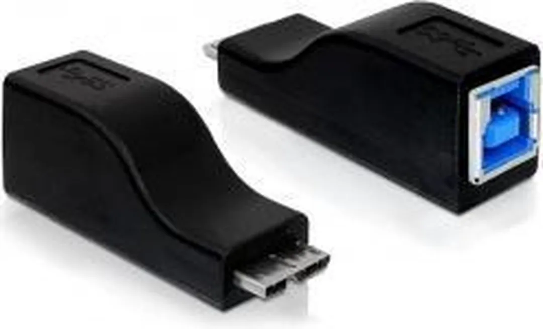 Delock Micro USB 3.0-B Adapter - USB 3.0-B Vrouwelijk - Zwart