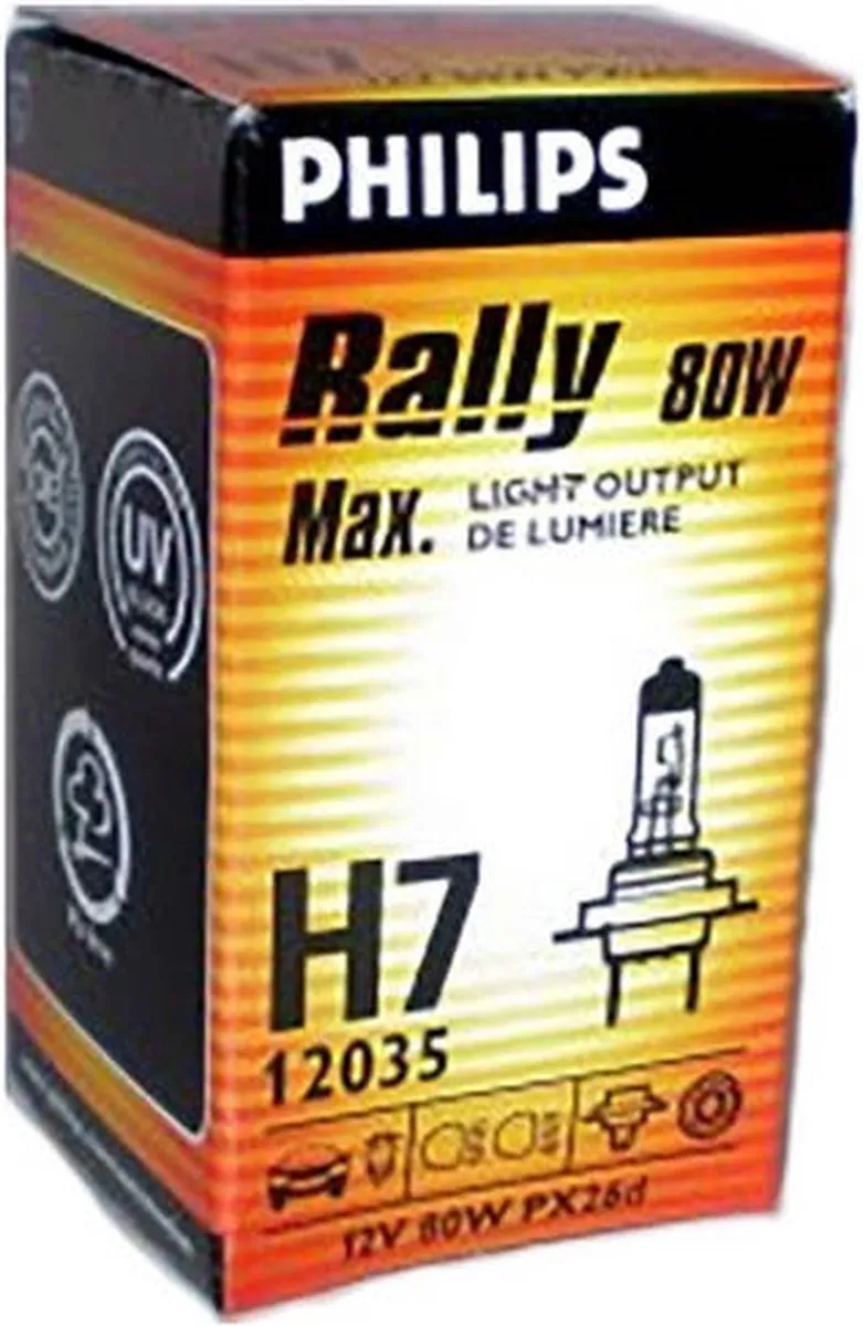 Philips Rally 12V H7 Halogeenlamp