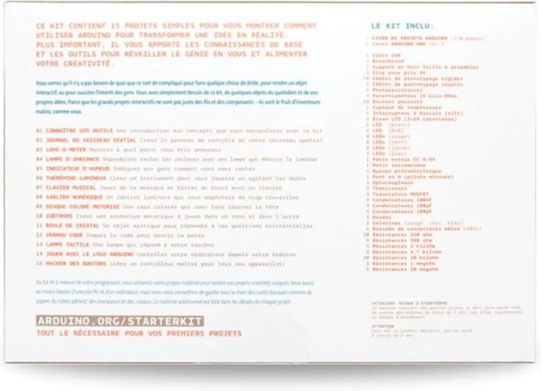 Arduino Starter Kit - Franse Handleiding - Multicolor