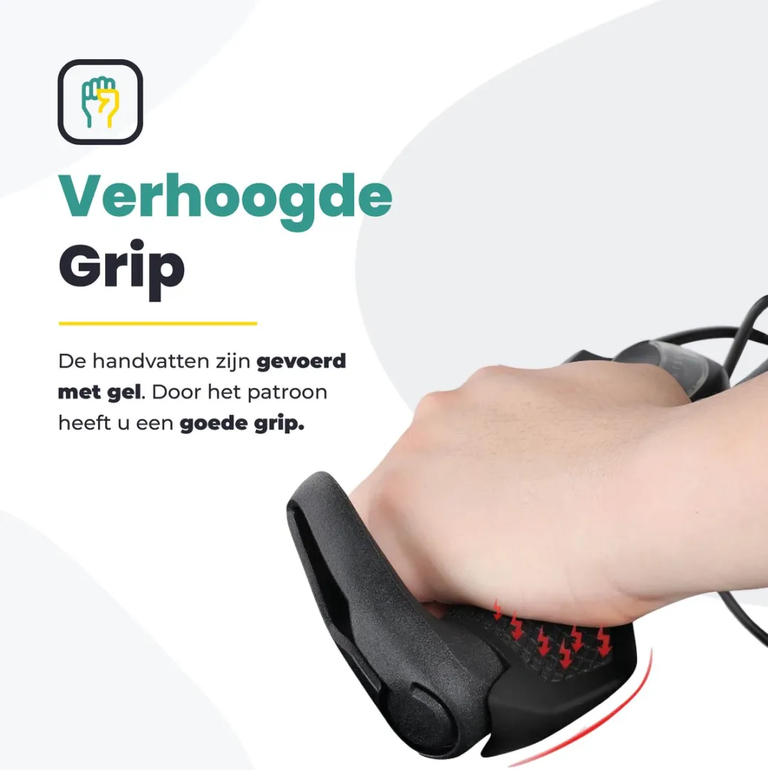 Voltano Ergonomische Handvatten met Bar Ends - Zwart