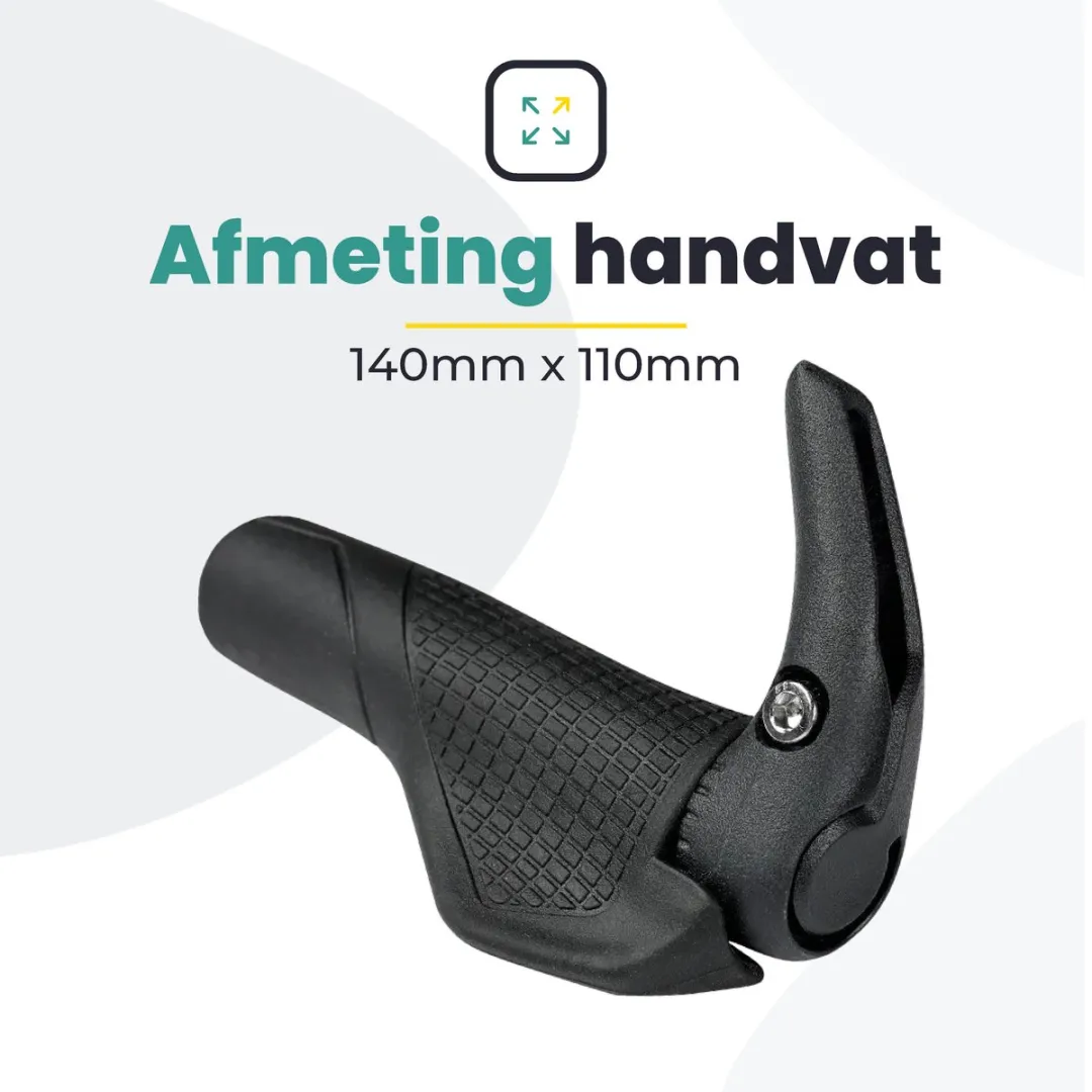 Voltano Ergonomische Handvatten met Bar Ends - Zwart