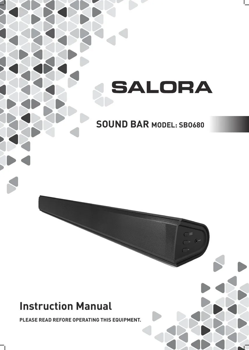 Salora SBO680 Soundbar - Zwart