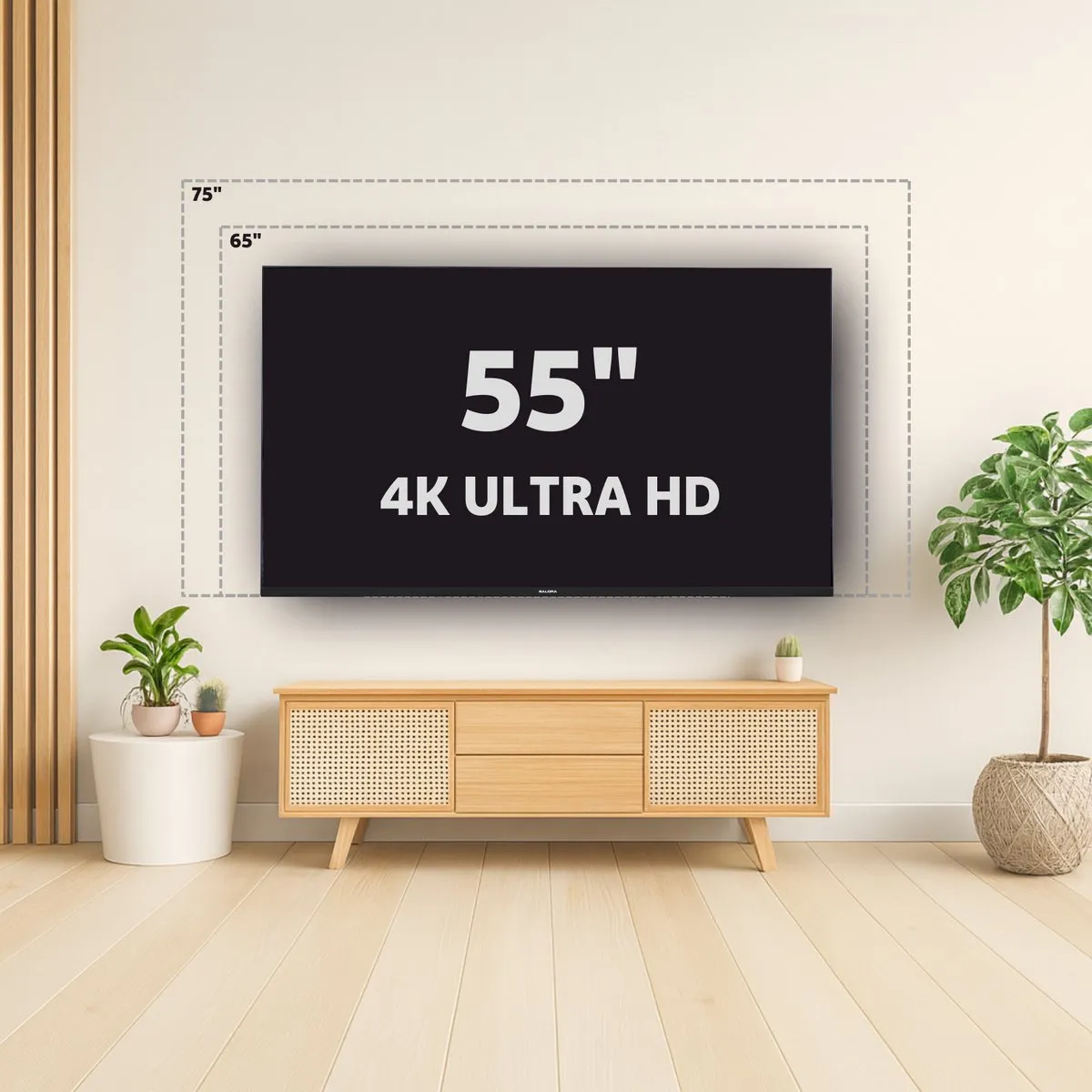 Salora FOD55UV 55 inch 4K Smart TV - Borderless - Zwart