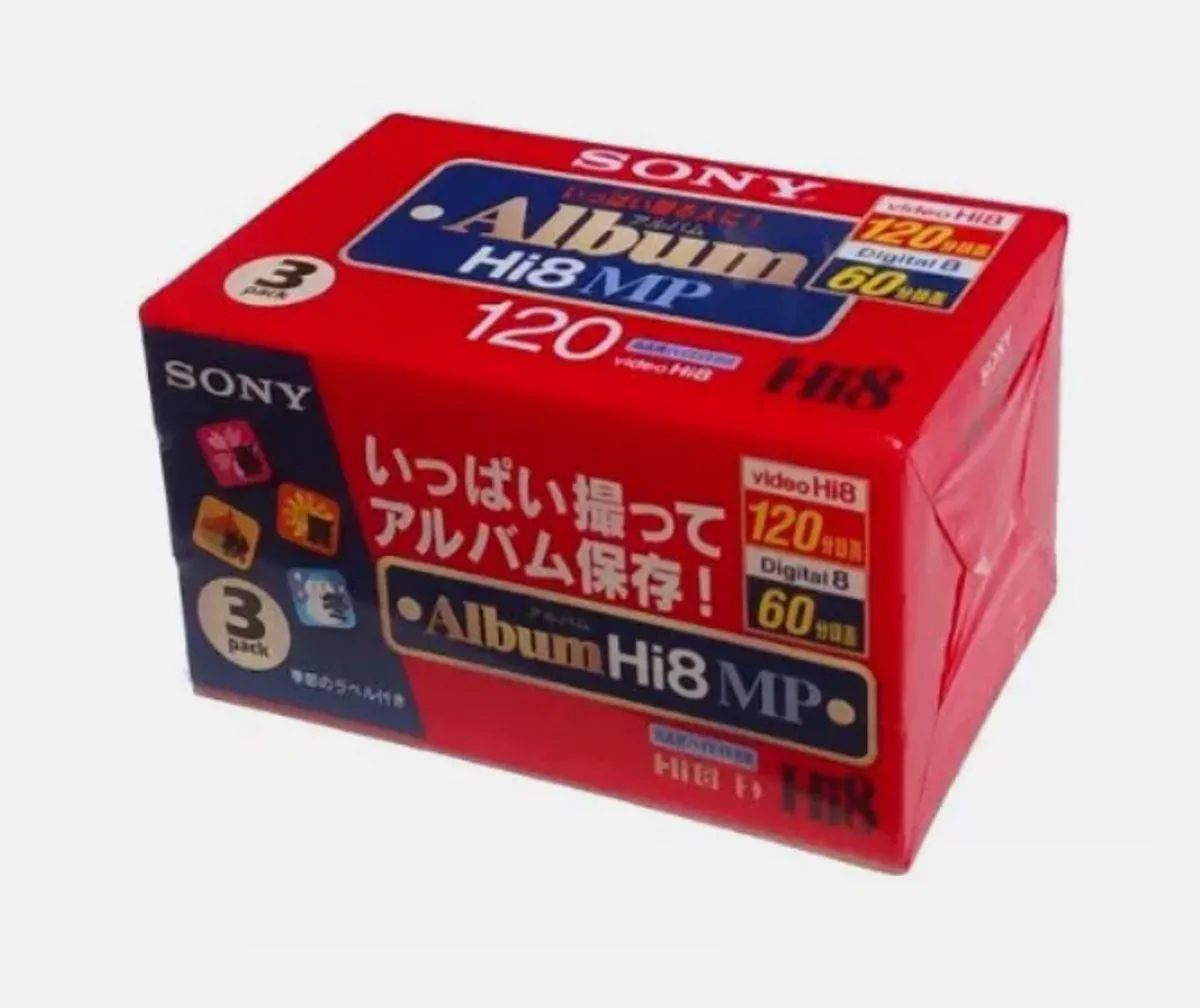 Sony Hi8 MP120 Videoband - 3 Stuks - Rood