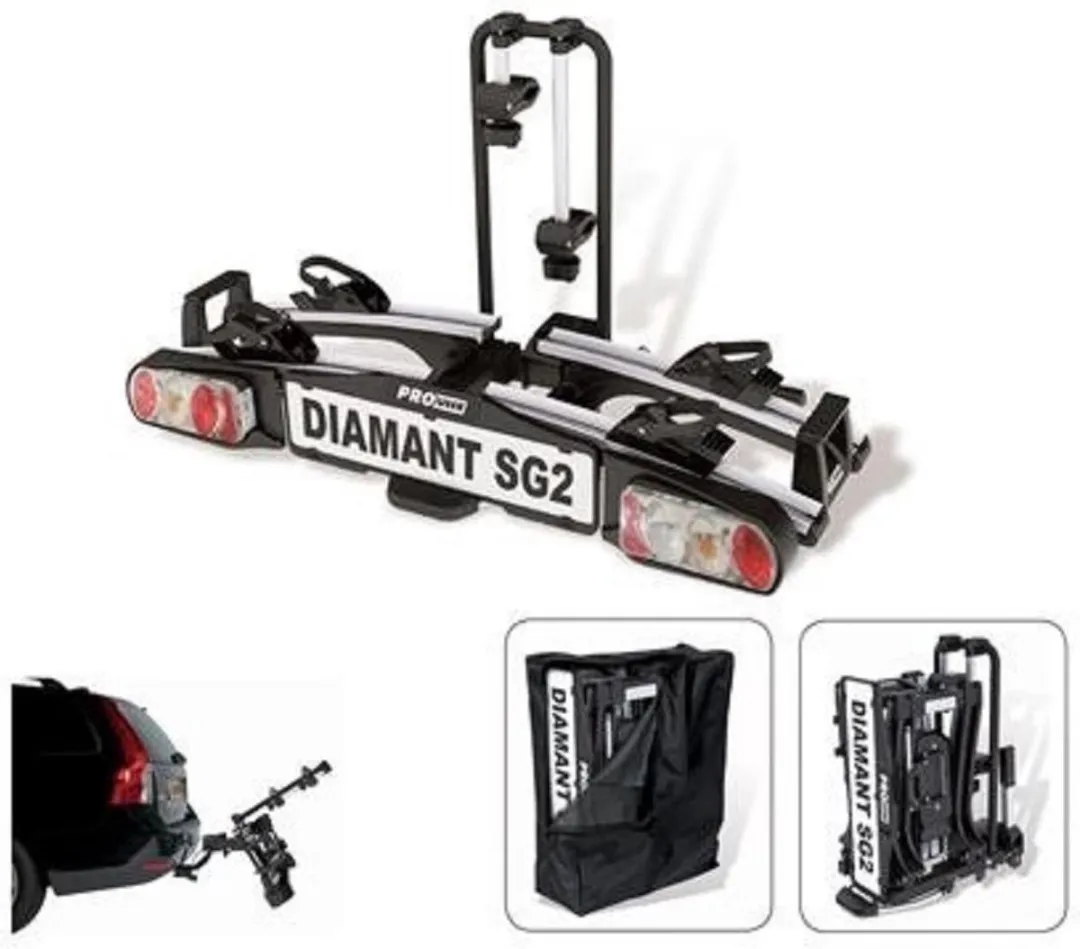 Pro-User Diamant SG2 Fietsendrager - 2 Fietsen - Zilver