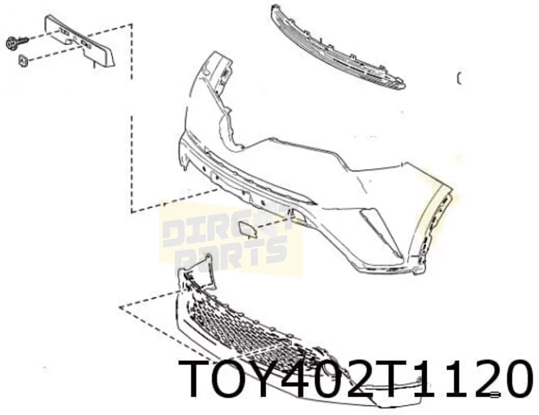 Toyota C-HR Kentekenplaatsteun Origineel 52114F4010