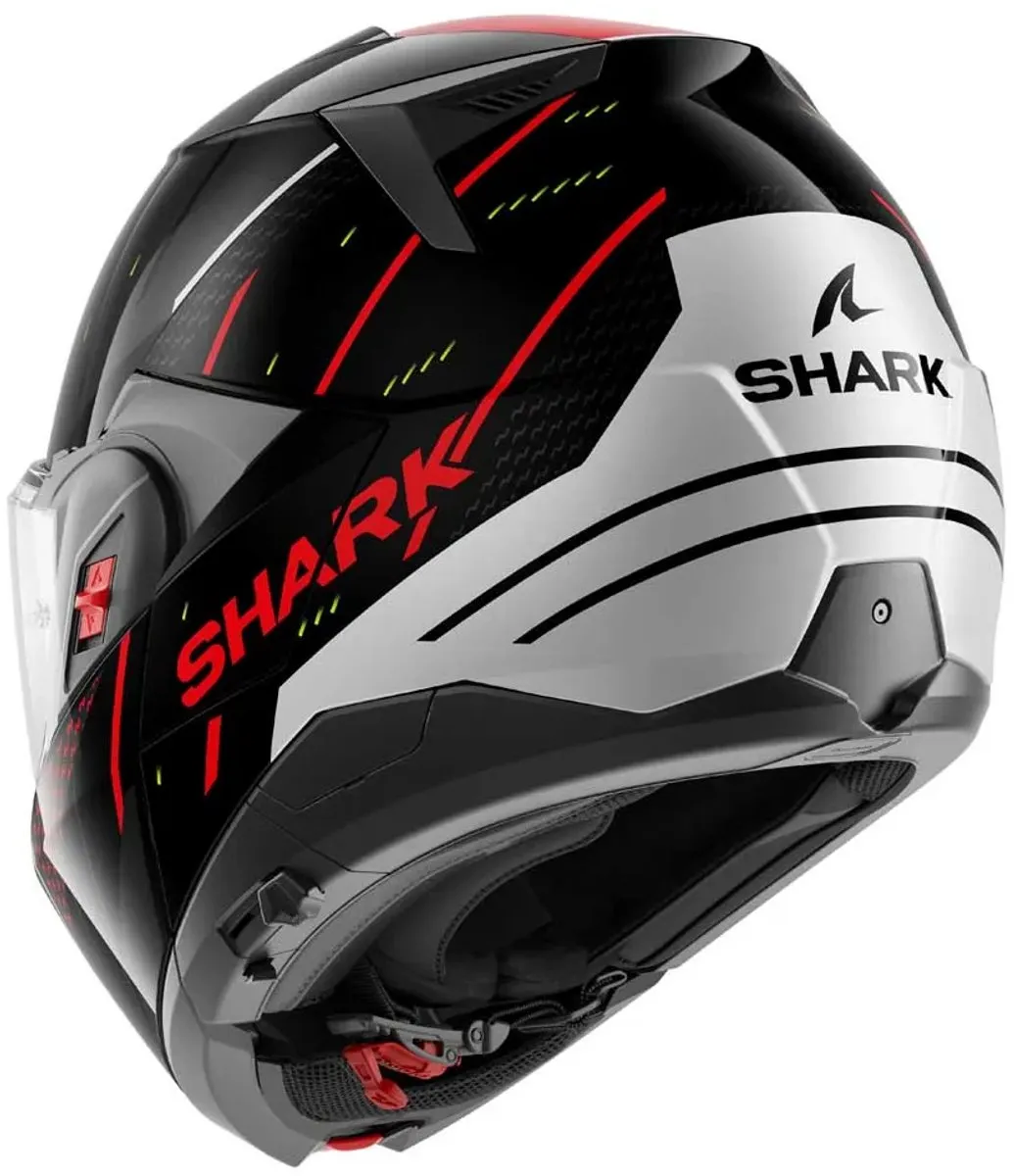 Shark Rydger Motorhelm - Maat L - Zwart/Zilver/Rood