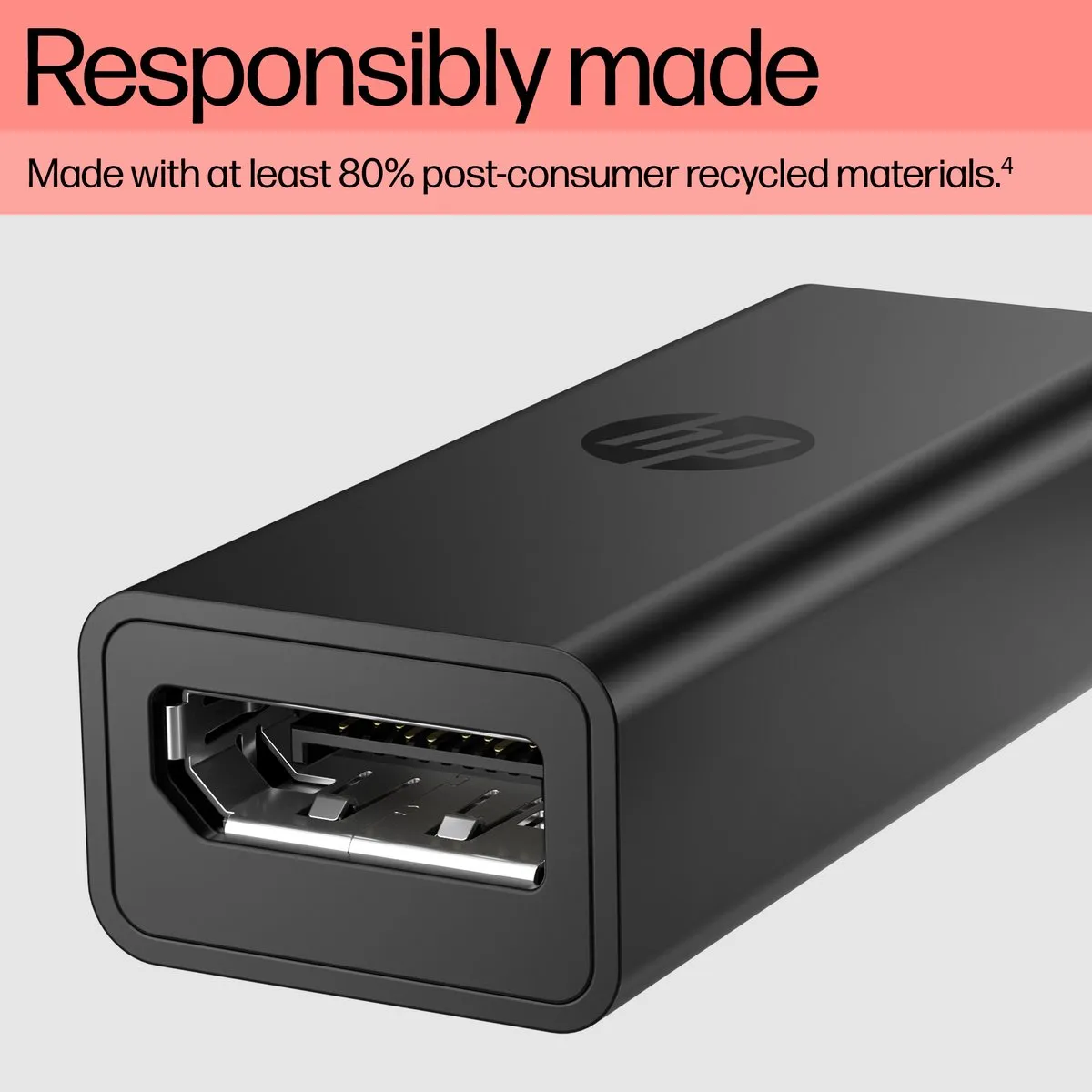 HP USB-C-naar-DisplayPort-adapter G2 - Zwart