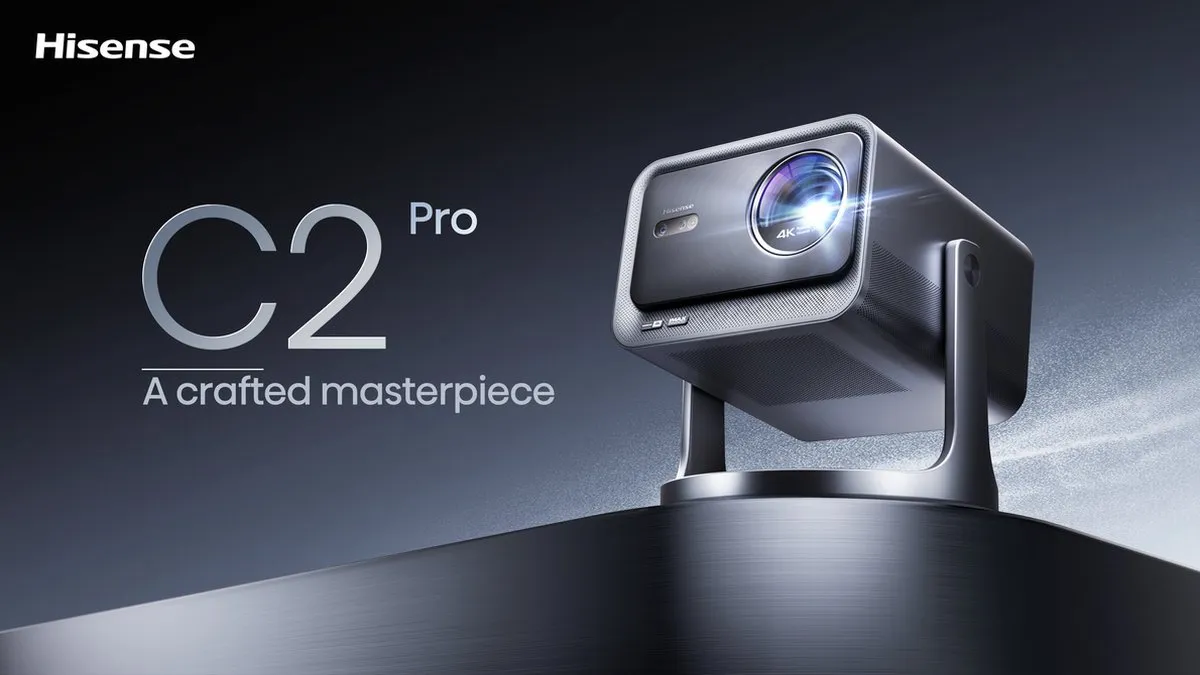 Hisense C2 Pro 4K-laserprojector - 2600 ANSI lumen - 65 tot 300 inch - afbeelding 6 van 6