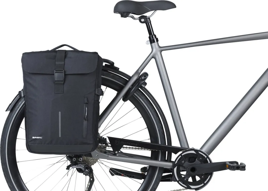 Basil Move Dubbele Fietstas MIK 30L - Zwart